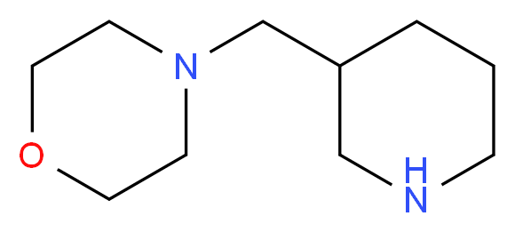 4-(piperidin-3-ylmethyl)morpholine_分子结构_CAS_)