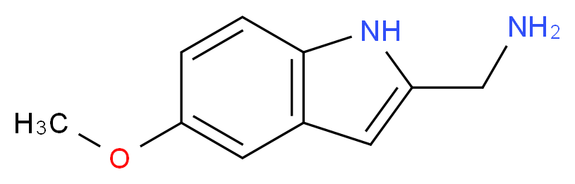 (5-methoxy-1H-indol-2-yl)methanamine_分子结构_CAS_130445-55-5