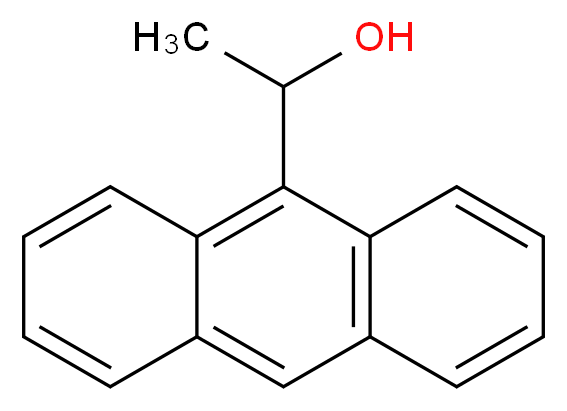 1-(anthracen-9-yl)ethan-1-ol_分子结构_CAS_7512-20-1