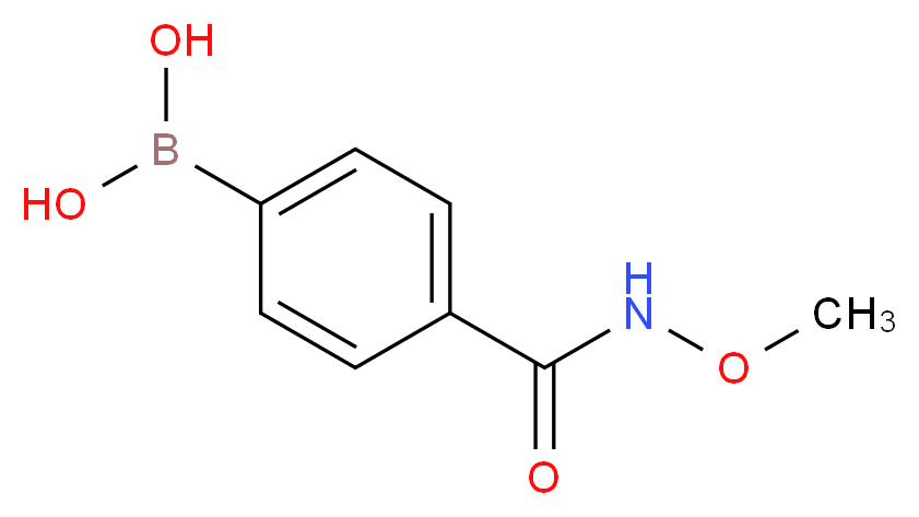 [4-(methoxycarbamoyl)phenyl]boronic acid_分子结构_CAS_850568-17-1