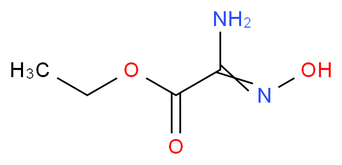 Amino-hydroxyimino-acetic acid ethyl ester_分子结构_CAS_10489-74-4)