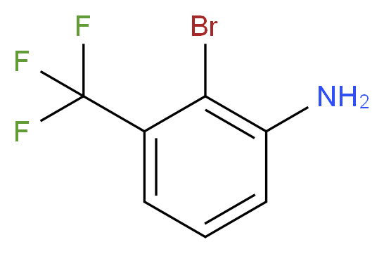 2-bromo-3-(trifluoromethyl)aniline_分子结构_CAS_58458-10-9