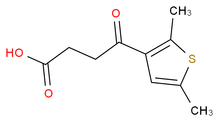 4-(2,5-dimethylthien-3-yl)-4-oxobutanoic acid_分子结构_CAS_6007-77-8)