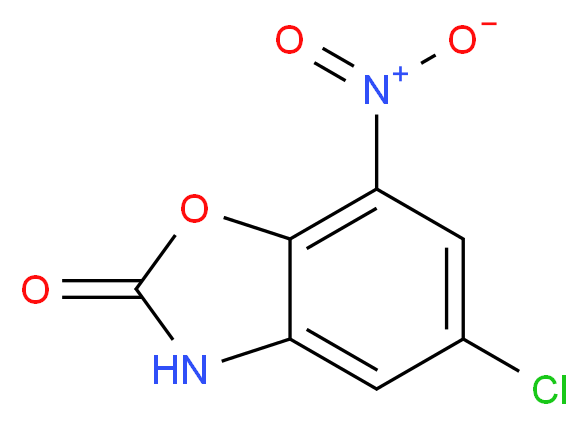 5-Chloro-7-nitro-2(3H)-benzoxazolone_分子结构_CAS_811810-67-0)