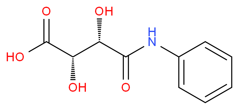 (2S,3S)-2,3-dihydroxy-3-(phenylcarbamoyl)propanoic acid_分子结构_CAS_206761-64-0