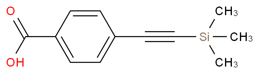 4-[2-(trimethylsilyl)ethynyl]benzoic acid_分子结构_CAS_16116-80-6