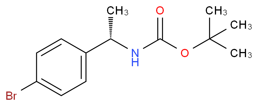 (S)-tert-butyl 1-(4-bromophenyl)ethylcarbamate_分子结构_CAS_847728-89-6)
