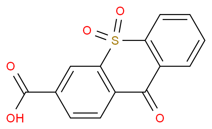 9-Oxo-9H-thioxanthene-3-carboxylic acid 10,10-dioxide_分子结构_CAS_51762-52-8)