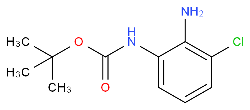 tert-Butyl (2-amino-3-chlorophenyl)carbamate_分子结构_CAS_954238-81-4)