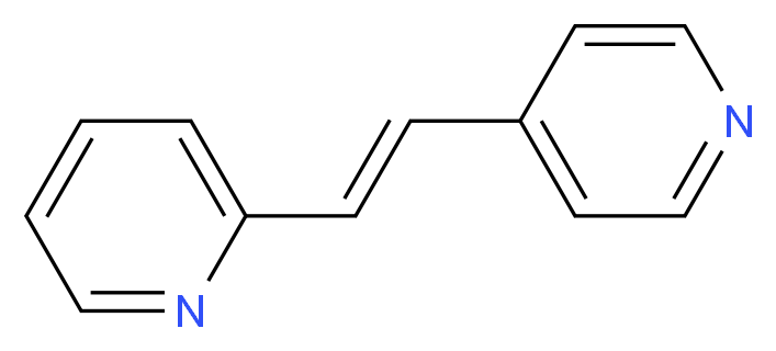 2-[(E)-2-(pyridin-4-yl)ethenyl]pyridine_分子结构_CAS_14802-41-6