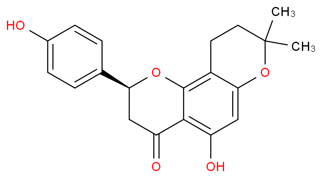 (4S)-8-hydroxy-4-(4-hydroxyphenyl)-12,12-dimethyl-3,11-dioxatricyclo[8.4.0.0<sup>2</sup>,<sup>7</sup>]tetradeca-1,7,9-trien-6-one_分子结构_CAS_70897-14-2