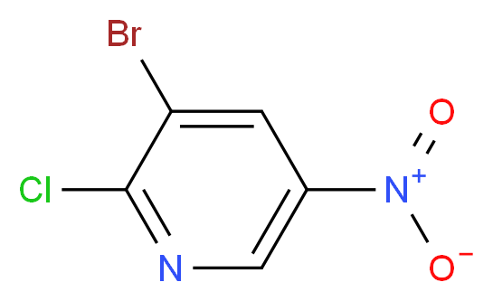 3-Bromo-2-chloro-5-nitropyridine 98%_分子结构_CAS_5470-17-7)