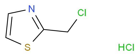 2-(Chloromethyl)-1,3-thiazole hydrochloride_分子结构_CAS_3364-78-1)