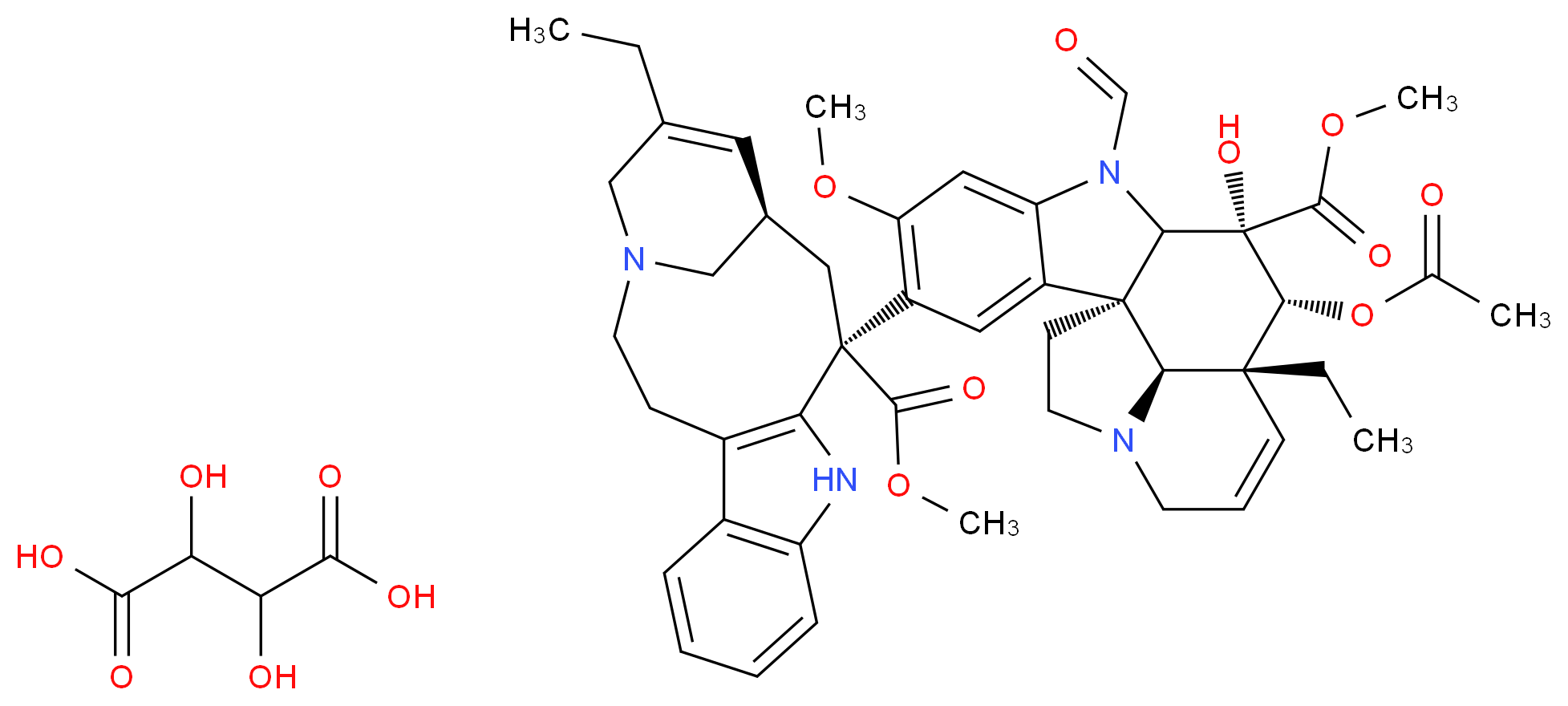 3',4'-Anhydro Vincristine Ditartrate_分子结构_CAS_)