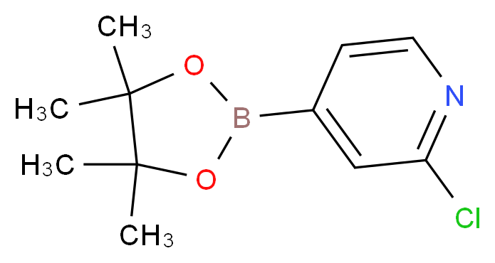 2-Chloropyridine-4-boronic acid pinacol ester_分子结构_CAS_458532-84-8)