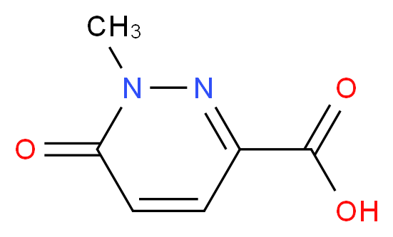 1-Methyl-6-oxo-1,6-dihydropyridazine-3-carboxylic acid_分子结构_CAS_)