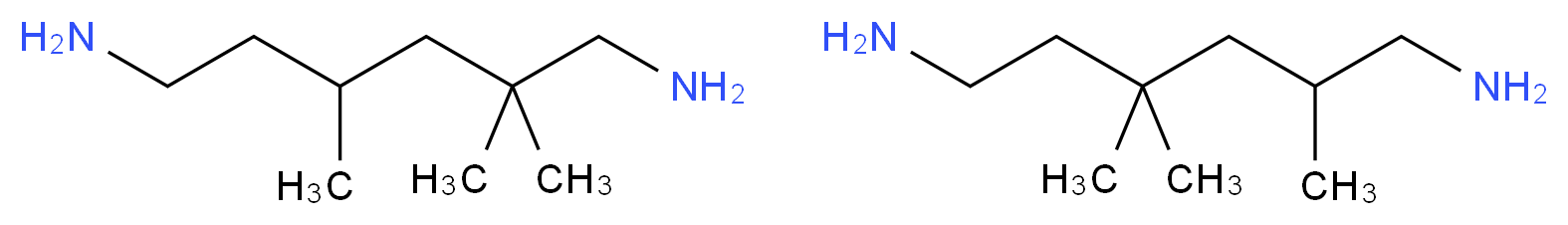 2,2,4-trimethylhexane-1,6-diamine; 2,4,4-trimethylhexane-1,6-diamine_分子结构_CAS_25620-58-0