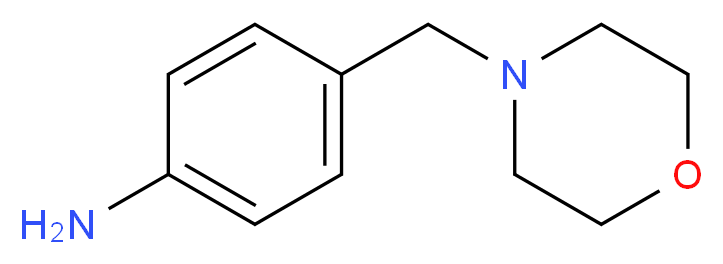 4-(morpholin-4-ylmethyl)aniline_分子结构_CAS_51013-67-3