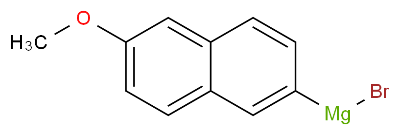 6-甲氧基-2-萘基溴化镁, 0.5M 2-甲基四氢呋喃溶液_分子结构_CAS_38046-82-1)