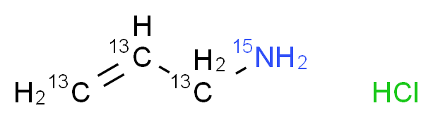 (1,2,3-<sup>1</sup><sup>3</sup>C<sub>3</sub>)prop-2-en-1-(<sup>1</sup><sup>5</sup>N)amine hydrochloride_分子结构_CAS_1262769-97-0