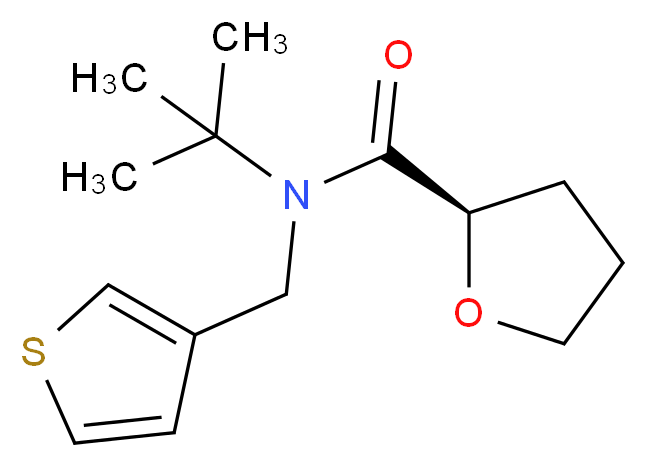 (2R)-N-(tert-butyl)-N-(3-thienylmethyl)tetrahydrofuran-2-carboxamide_分子结构_CAS_)