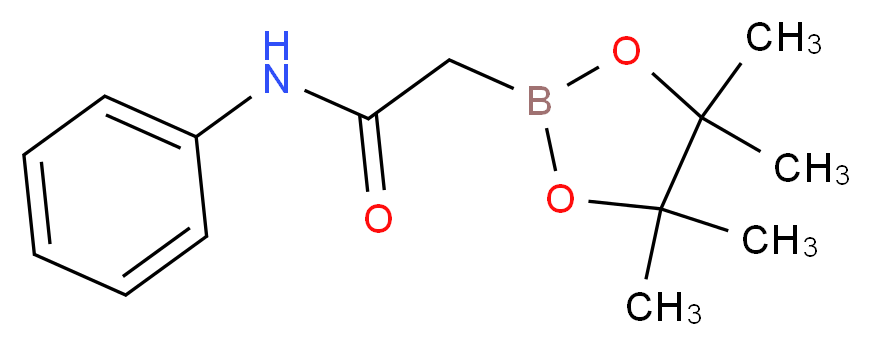 2-(4,4,5,5-TETRAMETHYL-1,3,2-DIOXABOROLAN-2-YL)ACETANILIDE_分子结构_CAS_380430-61-5)