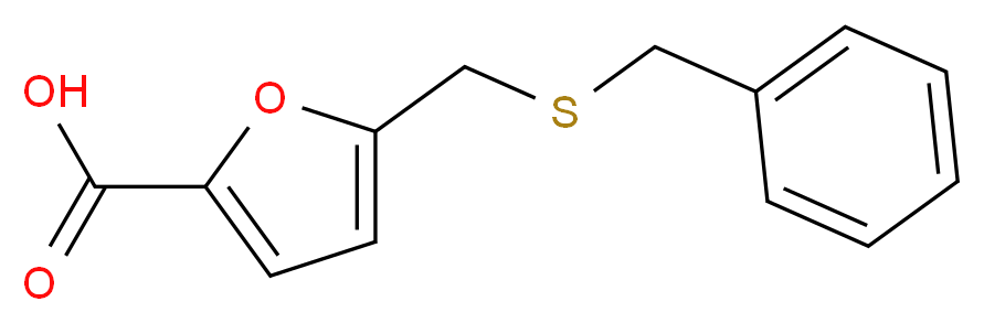 5-((benzylthio)methyl)furan-2-carboxylic acid_分子结构_CAS_)