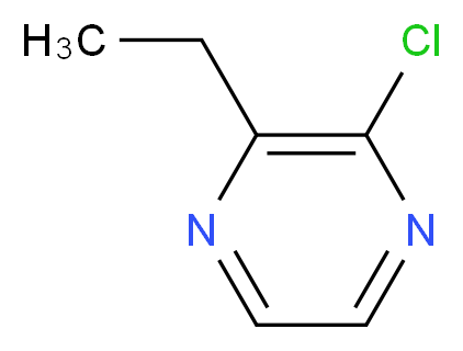 2-chloro-3-ethylpyrazine_分子结构_CAS_63450-95-3
