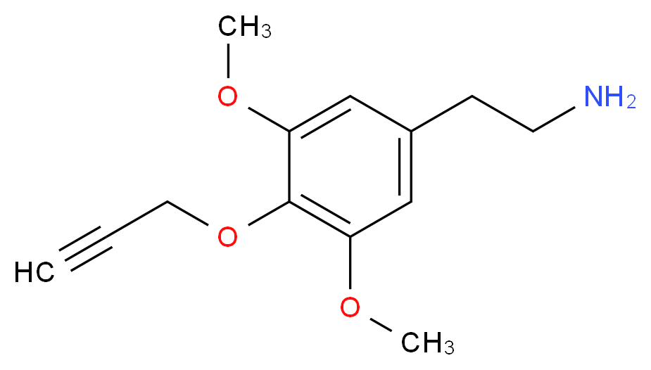 2-[3,5-dimethoxy-4-(prop-2-yn-1-yloxy)phenyl]ethan-1-amine_分子结构_CAS_952017-05-9