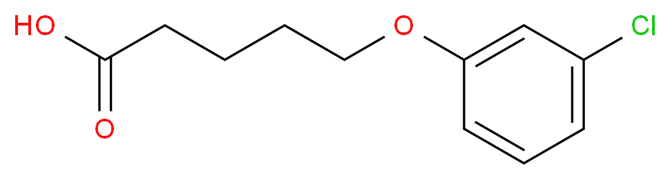 5-(3-chlorophenoxy)pentanoic acid_分子结构_CAS_7170-52-7)