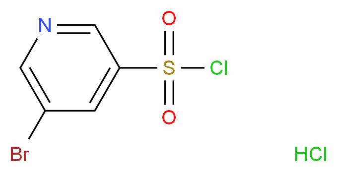 5-Bromopyridine-3-sulphonyl chloride hydrochloride 95%_分子结构_CAS_913836-25-6)