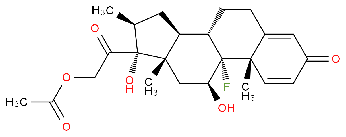 Betamethasone 21-Acetate_分子结构_CAS_987-24-6)