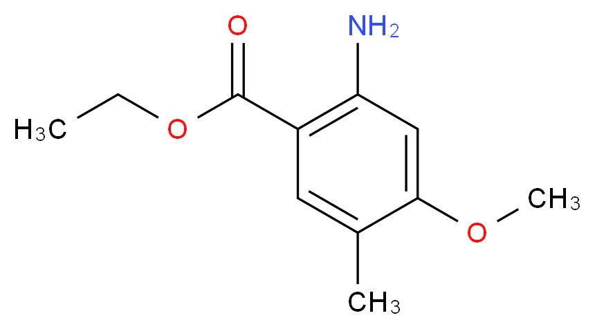 Ethyl 2-amino-4-methoxy-5-methylbenzenecarboxylate_分子结构_CAS_)