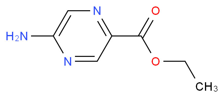 ethyl 5-aminopyrazine-2-carboxylate_分子结构_CAS_54013-06-8