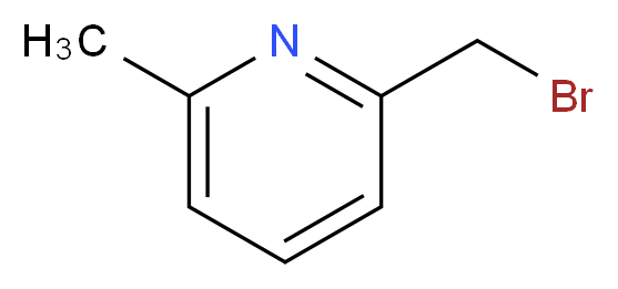 2-(bromomethyl)-6-methylpyridine_分子结构_CAS_68470-59-7