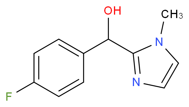 (4-fluorophenyl)(1-methyl-1H-imidazol-2-yl)methanol_分子结构_CAS_122155-26-4)