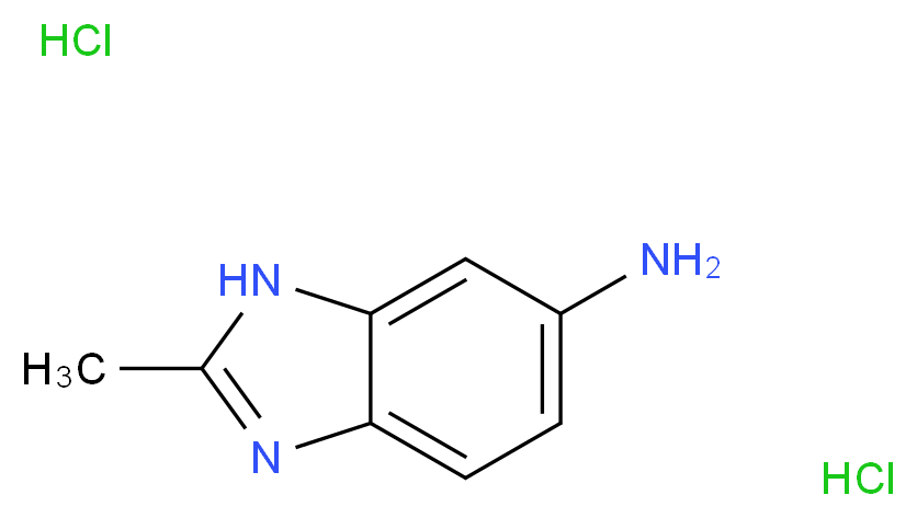 2-Methyl-3H-benzoimidazol-5-ylamine dihydrochloride_分子结构_CAS_23291-87-4)