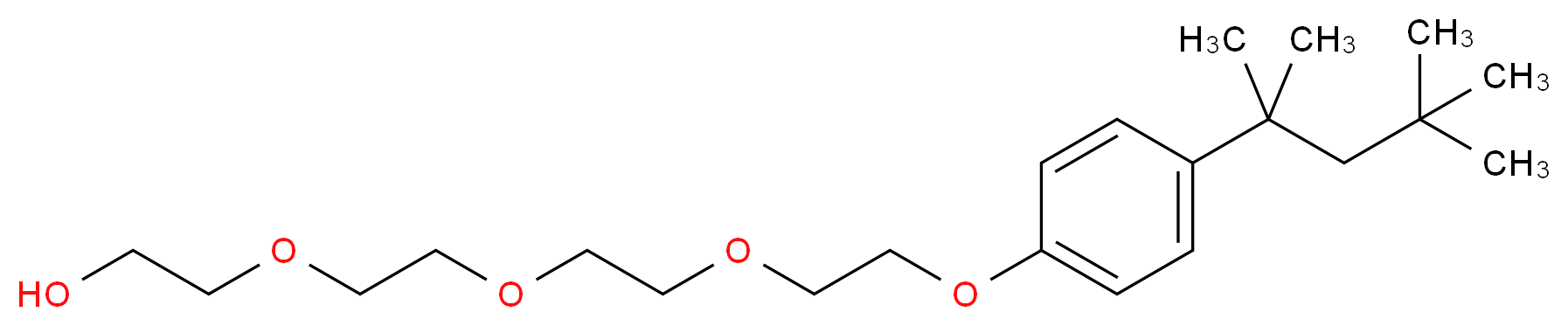 Octylphenoxy polyethoxyethanol_分子结构_CAS_9036-19-5)