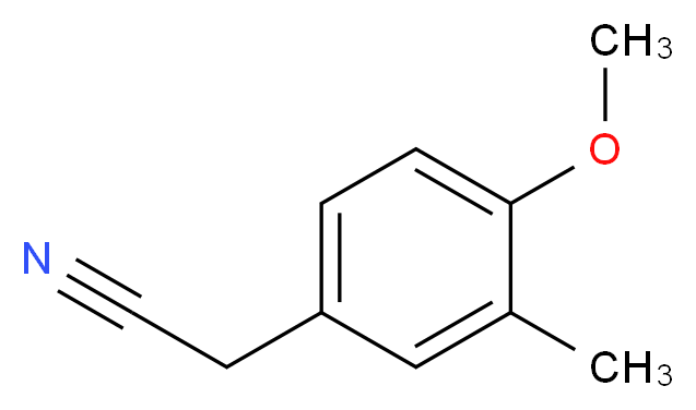 2-(4-methoxy-3-methylphenyl)acetonitrile_分子结构_CAS_75391-57-0