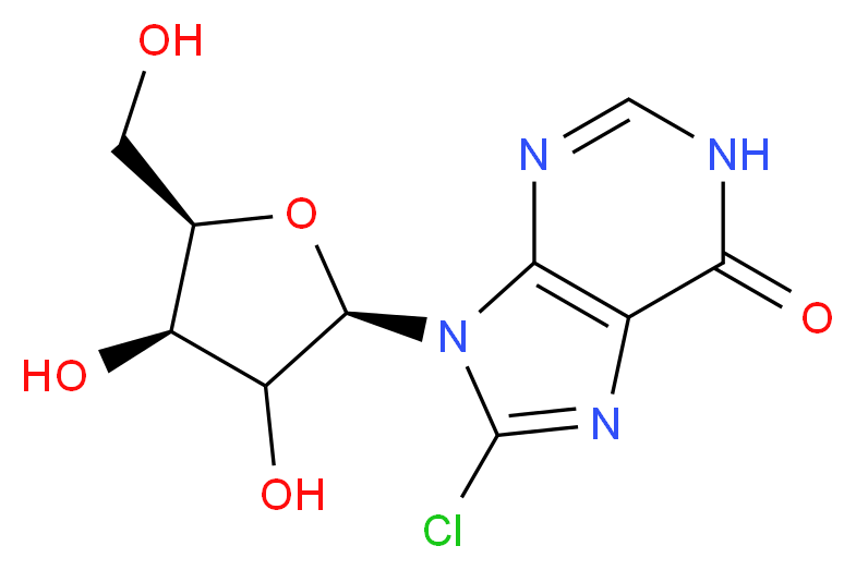 8-Chloroinosine_分子结构_CAS_116285-77-9)