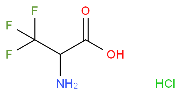 2-Amino-3,3,3-trifluoro-propionic acid hydrochloride_分子结构_CAS_96105-72-5)