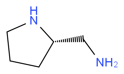 (2s)-Pyrrolidin-2-Ylmethylamine_分子结构_CAS_)