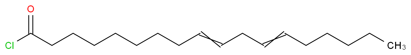 octadeca-9,12-dienoyl chloride_分子结构_CAS_7372-07-8