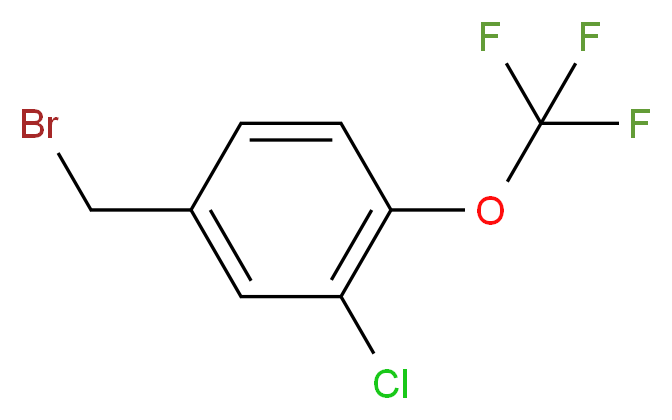 3-Chloro-4-(trifluoromethoxy)benzyl bromide_分子结构_CAS_261763-18-2)