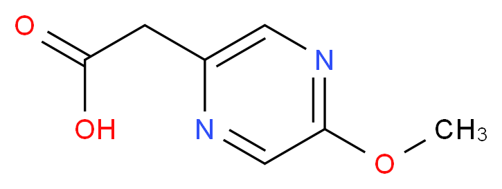 2-(5-methoxypyrazin-2-yl)acetic acid_分子结构_CAS_1196146-57-2)