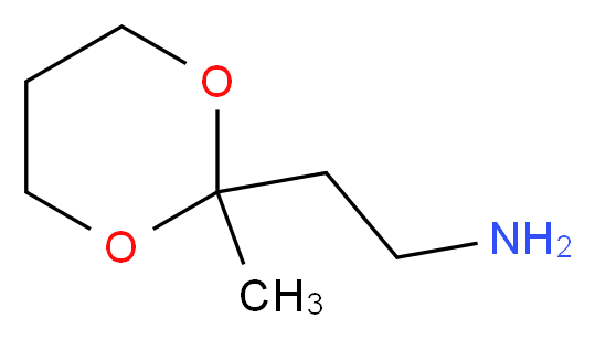 2-(2-methyl-1,3-dioxan-2-yl)ethan-1-amine_分子结构_CAS_218602-40-5