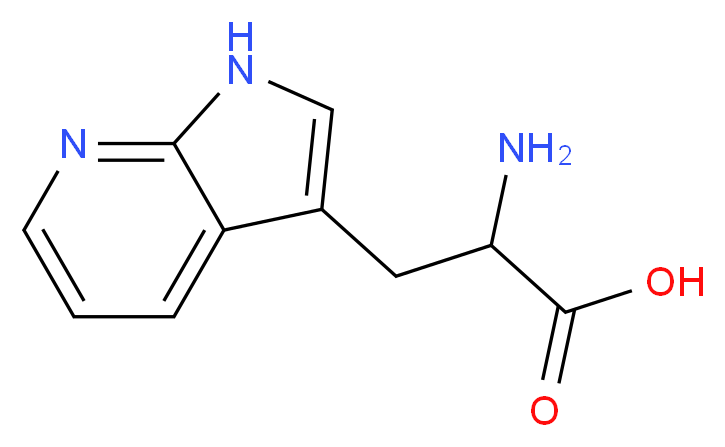 2-amino-3-{1H-pyrrolo[2,3-b]pyridin-3-yl}propanoic acid_分子结构_CAS_7303-50-6