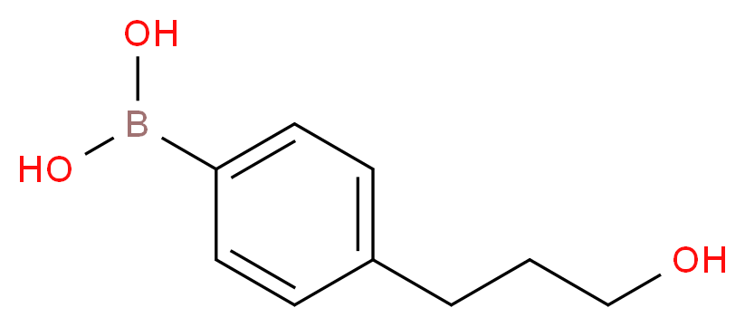 4-(3-HYDROXYPROPYL)PHENYLBORONIC ACID_分子结构_CAS_850568-48-8)