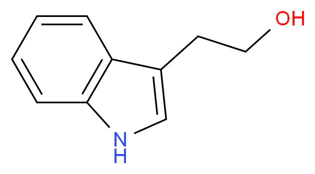 2-(1H-indol-3-yl)ethan-1-ol_分子结构_CAS_526-55-6