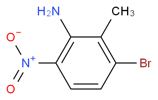 3-bromo-2-methyl-6-nitroaniline_分子结构_CAS_860751-71-9